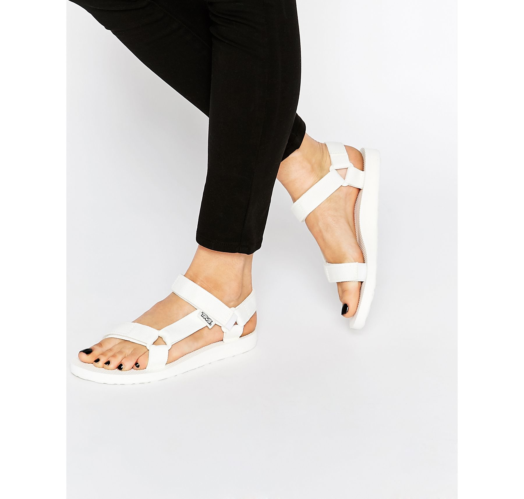 new look white sandals flat